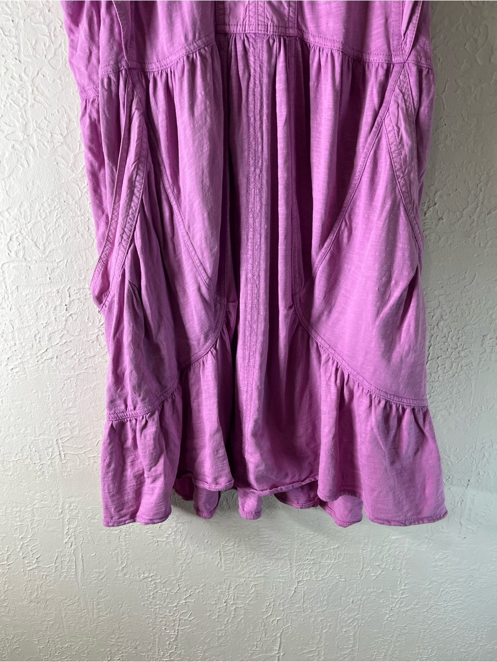 Anthropologie Daily Practice Short Flutter Sleeve Mini Dress in Pink - Picture 8 of 15